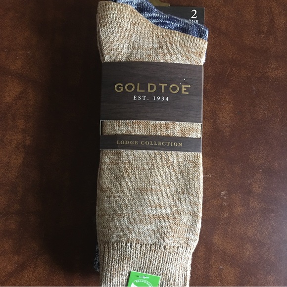 Gold Toe Underwear & Socks Nwt Gold Toe Lodge Collection 2 Pairs Of